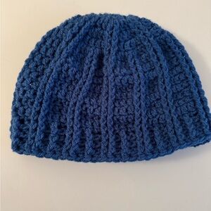 Handmade Blue Crochet Beanie